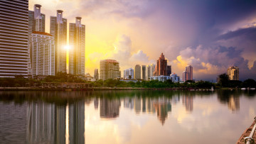 Картинка bangkok города бангкок+ таиланд утро рассвет