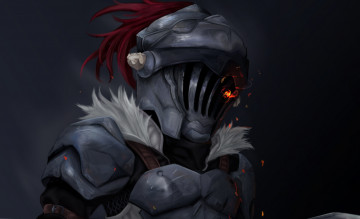 обоя аниме, goblin slayer, рыцарь