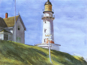 Картинка рисованные природа маяк