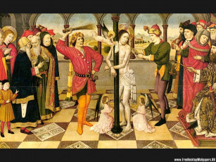 Картинка the flagellation of christ рисованные jaime huguet