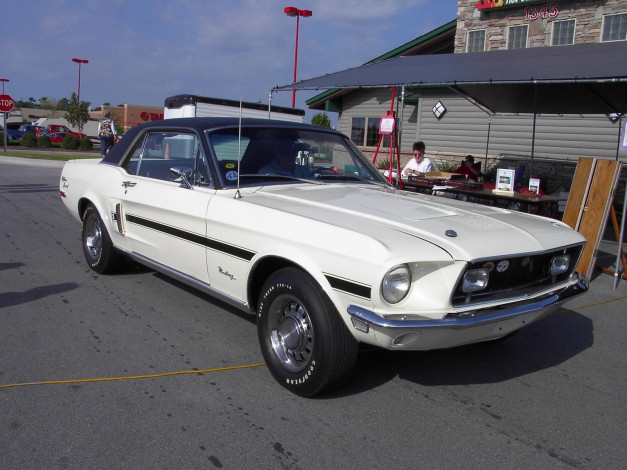 Обои картинки фото 1968, ford, mustang, classic, автомобили