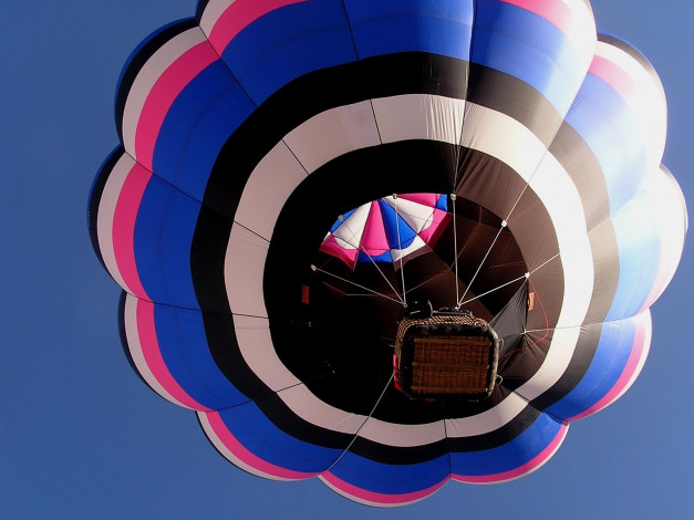 Обои картинки фото peek, inside, авиация, воздушные, шары