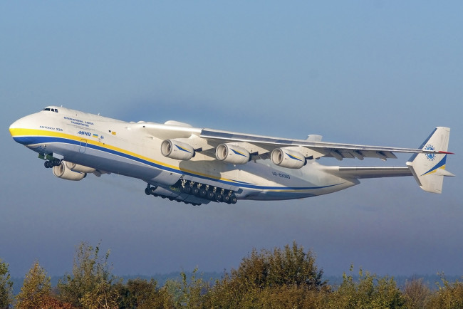 Обои картинки фото авиация, грузовые, самолёты, взлёт, antonov, an-225