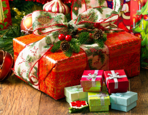 Картинка праздничные подарки коробочки праздник коробка бант