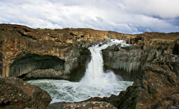 Картинка природа водопады камни река водопад скалы