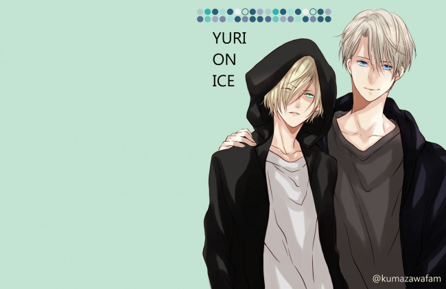 Обои картинки фото аниме, yuri on ice, парни, персонажи