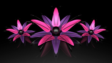 Картинка 3д+графика цветы+ flowers цвет фон узор