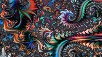 обоя 3д графика, фракталы , fractal, цвет, фон, узор