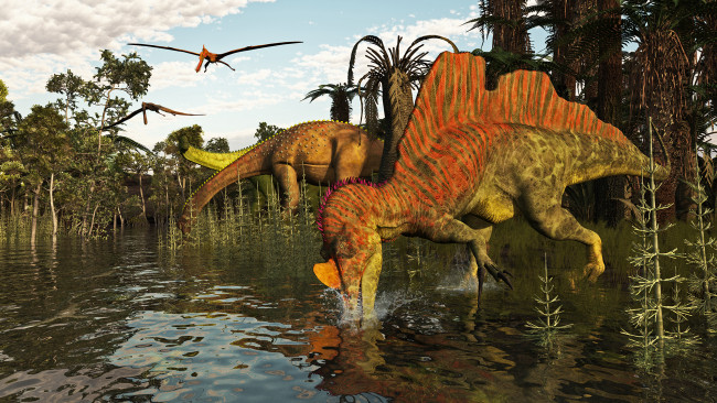 Обои картинки фото 3д графика, животные , animals, природа, динозавры