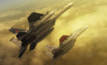 Картинка видео+игры ace+combat+zero +the+belkan+war самолеты полет небо облака