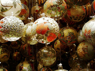 Картинка splendid christmas tree decorations праздничные шарики