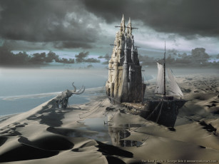Картинка the sand castle by artsgr1e фэнтези замки