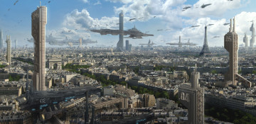 Картинка фэнтези иные миры времена astrokevin город будущего
