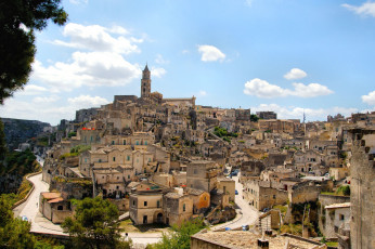 Картинка сасси-де-матера+ италия города -+панорамы здания