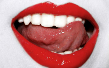 Картинка разное губы язык зубки