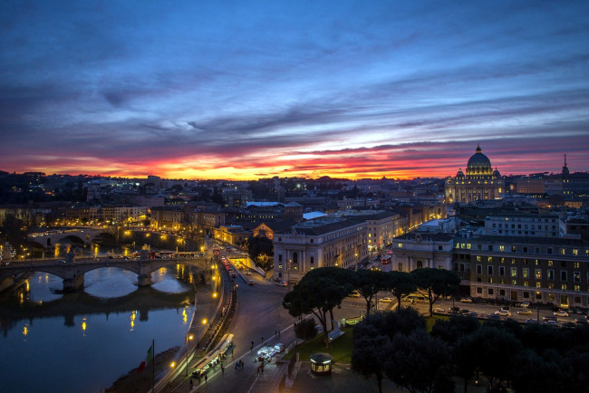 Обои картинки фото города, рим,  ватикан , италия, панорама