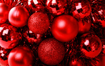 Картинка праздничные шары шарики алые яркие