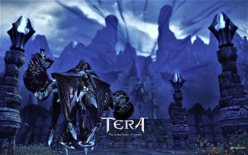 обоя видео игры, tera,  the exiled realm of arborea, существо, архитектура