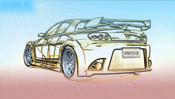 Картинка 295324 рисованное авто мото автомобиль