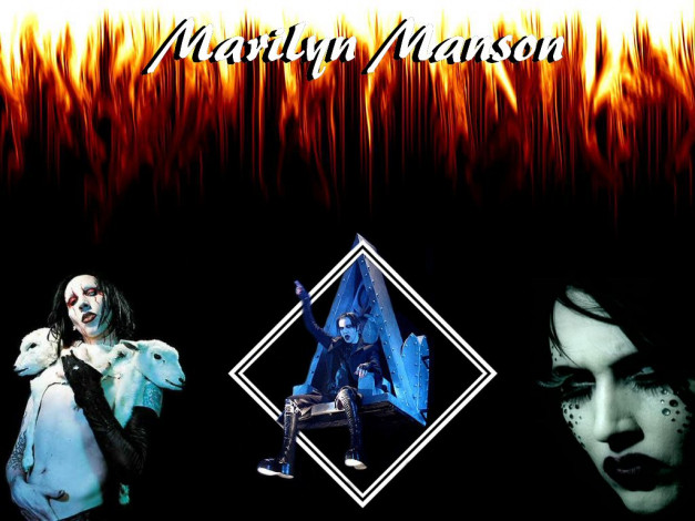 Обои картинки фото музыка, marilyn, manson