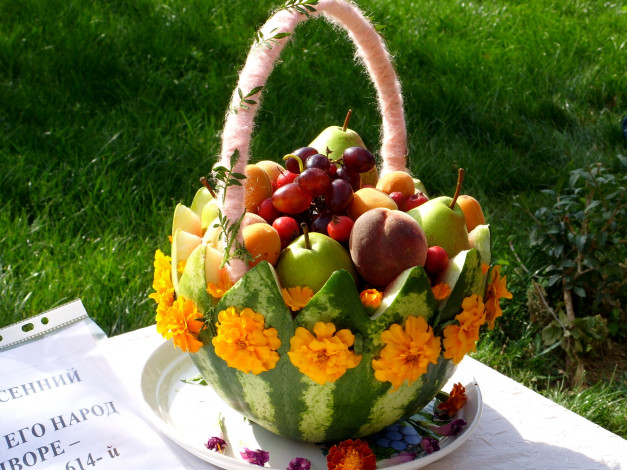 Обои картинки фото еда, фрукты, ягоды, композиция