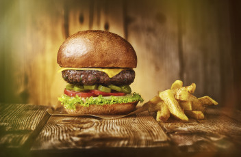 Картинка еда бутерброды +гамбургеры +канапе картошка фри чизбургер