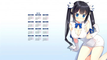 Картинка календари аниме 2018 взгляд девушка лицо