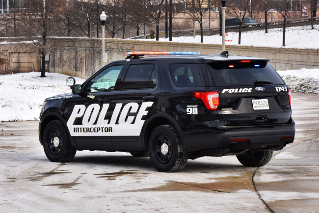 Обои картинки фото автомобили, полиция, u502, utility, interceptor, police, 2016г, ford