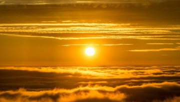 Картинка природа восходы закаты облака небо солнце