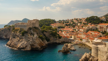 Картинка города дубровник+ хорватия побережье город дубровник адриатическое море