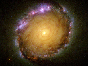 Картинка ngc 1512 космос галактики туманности