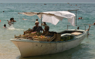 Картинка корабли лодки шлюпки лодка фрукты море