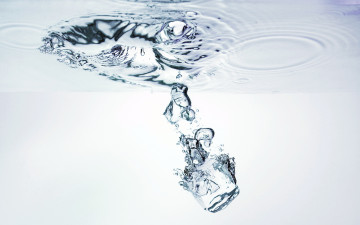 Картинка разное капли брызги всплески кубик льда лёд пузыри вода