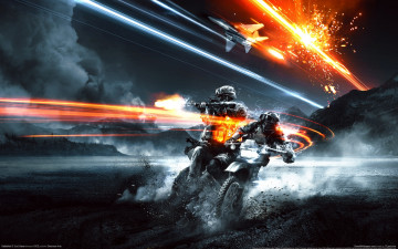 Картинка battlefield end game видео игры солдаты мотоцикл самолёт