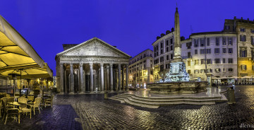 Картинка города рим +ватикан+ италия стела колонны площадь