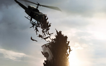 Картинка кино+фильмы world+war+z wоrld war война миров зомби ужасы вертолет