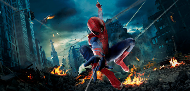 Обои картинки фото the amazing spider-man, кино фильмы, новый, человек, паук