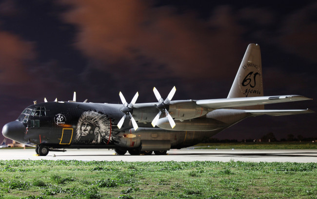 Обои картинки фото авиация, военно-транспортные самолёты, c-130
