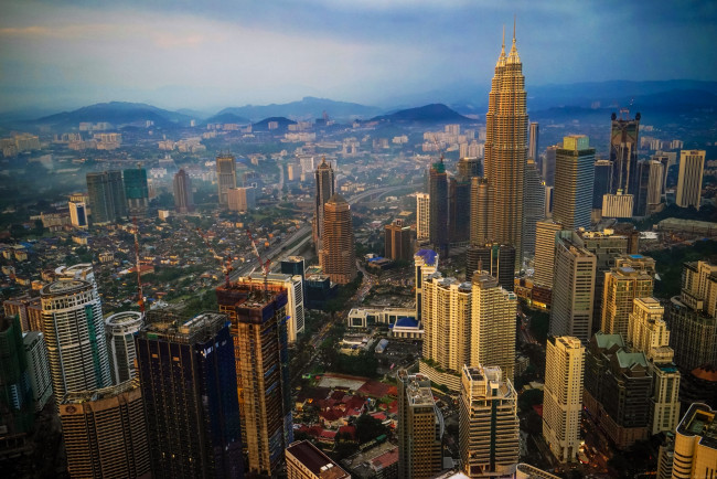 Обои картинки фото города, куала-лумпур , малайзия, kuala, lumpur, malaysia, город, здания, панорама