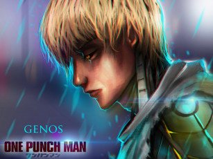 Картинка аниме one+punch+man genos onepunch-man парень киборг art anime