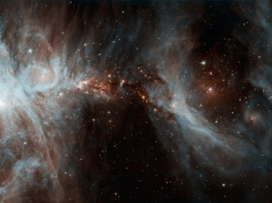 Картинка туманность ориона космос галактики туманности
