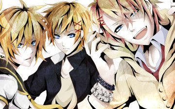 Картинка vocaloid inu boku ss аниме kagamine len x watanuki banri kurusu shou