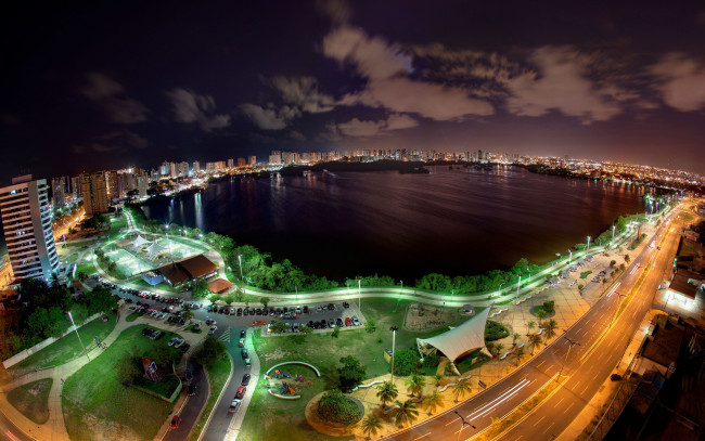 Обои картинки фото город, города, панорамы, the, state, park, laguna, jansen, мараньян, сан-луис, brazi, parque, estadual, da, lagoa, бразилия