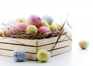 Картинка праздничные пасха гнездо яйца праздник