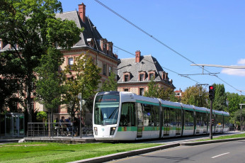 Картинка техника трамваи город трамвай