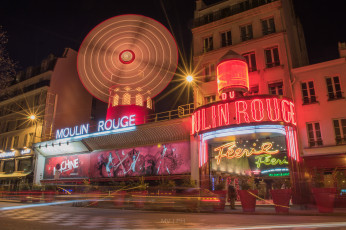 Картинка moulin+rouge города париж+ франция кабаре