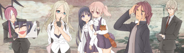 Картинка аниме inu+x+boku+ss персонажи парни девушки
