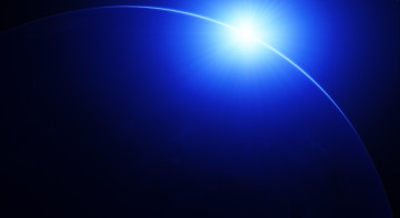 Картинка космос арт силуэт голубая планета