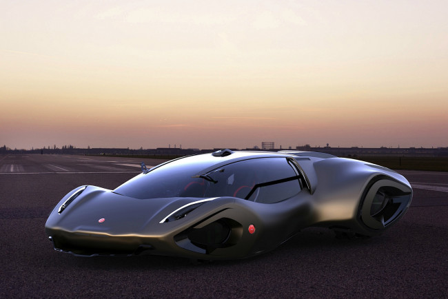 Обои картинки фото bizzarrini veleno concept 2030, автомобили, 3д, supercar, 2030, concept, veleno, bizzarrini, futuristic