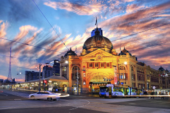 Картинка города мельбурн+ австралия вокзал